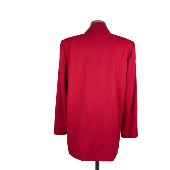 Spiegel Workshop Red Blazer Authentic Vintage Jacket Golden Buttons Embroidered - Picture 4 of 12